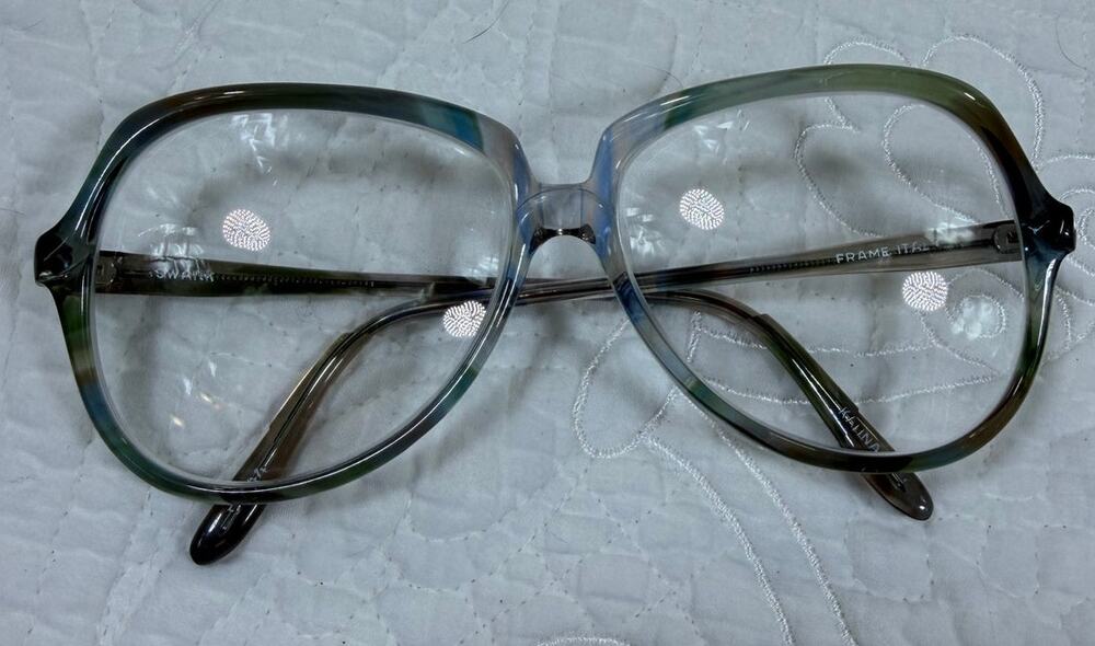 Swank Frames Women's Blue Eyeglass Frames Optical Designer Glasses Eyewear Retro